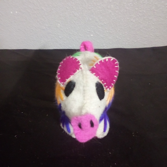 Colorful Wool Embroidered Animal Plush ( Box ED ) - Picture 2 of 5